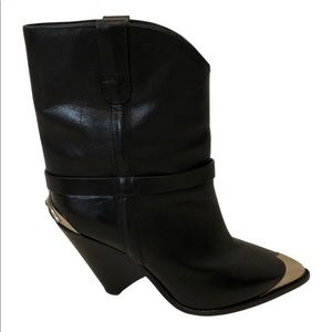 Isabel marant  lamsey leather western boots